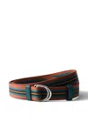 Prada Woven Nylon Belt In Multi