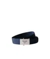 Prada Woven Re-nylon Belt In Black