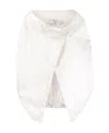 Prada Wrap Around Jacket In White