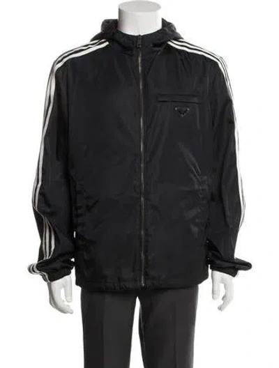 Pre-owned Prada X Adidas 2021 Re-nylon Windbreaker In Black