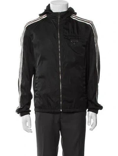 Pre-owned Prada X Adidas 2021 Re-nylon Windbreaker In Gray