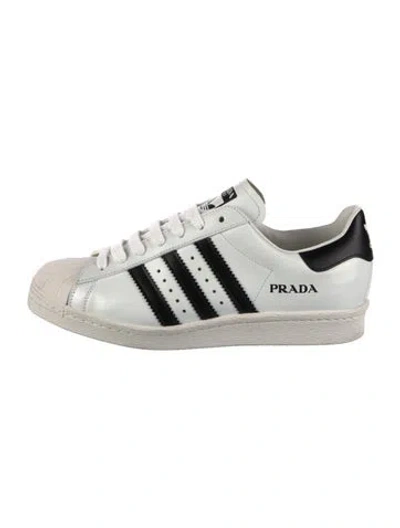 Pre-owned Prada X Adidas Leather Sneakers In Multi