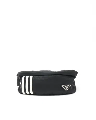 Prada X Adidas Re-nylon Belt Bag In Black