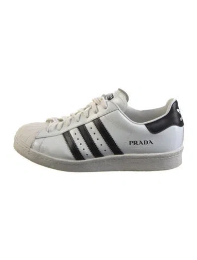 Pre-owned Prada X Adidas Superstar Sneakers In White