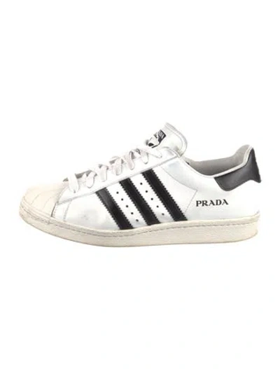 Pre-owned Prada X Adidas Superstar Sneakers In White