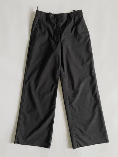 Pre-owned Prada X Raf Simons Prada 2022 Wide Wool Suit Pants In Dark Grey