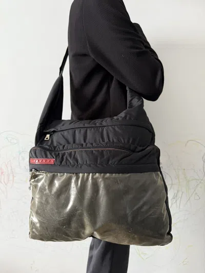 Pre-owned Prada X Vintage Prada Sport Black Medium Crossbody Messenger Bag