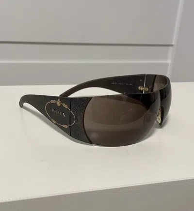 Pre-owned Prada X Vintage Prada Sunglasses Spr 17h In Brown