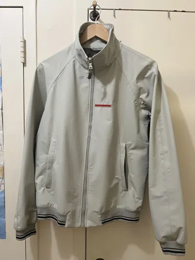 Pre-owned Prada X Vuja De Parda Sport Technical Fabric Wind Breaker Jacket In Grey