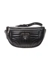 Prada Yansewed Design Waist Pack In Black