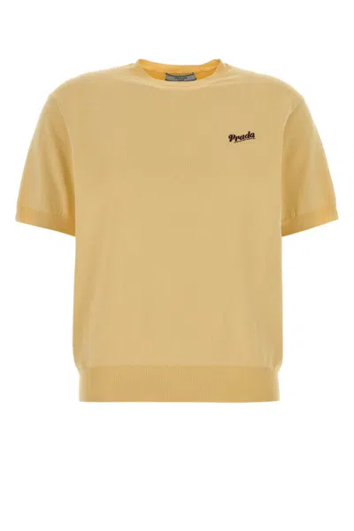Prada Yellow Knit T-shirt