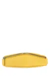Prada Yellow Leather Belt Bag In Yellow