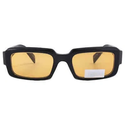 Pre-owned Prada Yellow Pilot Men's Sunglasses Pr 27zs 16k70a 54 Pr 27zs 16k70a 54