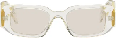 Prada Yellow ' Symbole' Sunglasses In Multi