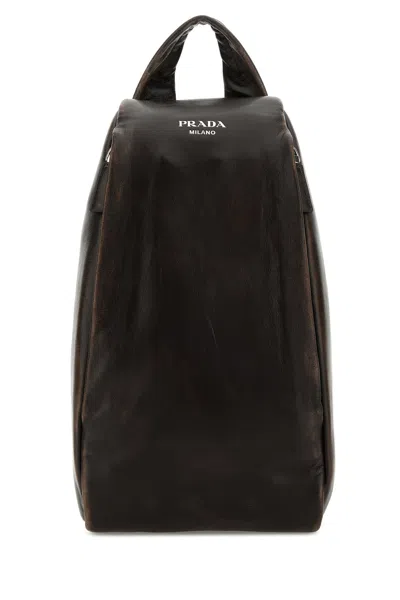 PRADA ZAINO IN NAPPA TESTA DI MORO  UOMO