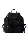 Prada Medium Re-nylon Backpack In Nero