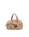 Prada Zebra Fur Shoulder Bag In Multi