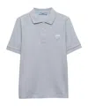 Prada Zhudi Cloth Polo Shirt In Interstellar Blue