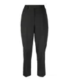 Prada Grey Wool Cropped Trousers In Gray