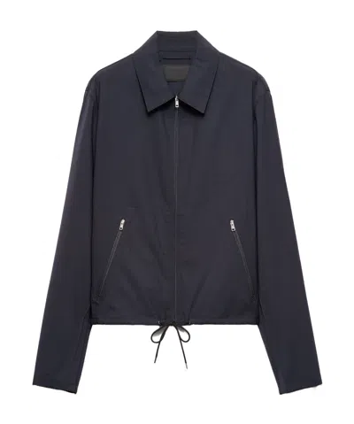 PRADA PRADA ZIP-UP BLOUSON JACKET
