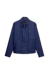 Prada Mens Blue Technical Cotton-blend Blouson Jacket In Blue
