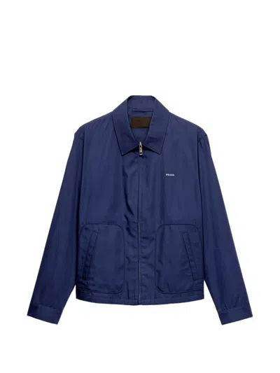 PRADA ZIP LOGO JACKET