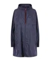 Prada Re-nylon Parka Coat In Blue