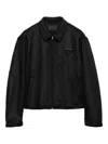 Prada Zip-up Jacket In Black