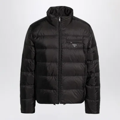 Prada Zip-up Jacket Re-nylon In Black