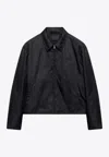 Prada Black Jacket With Zip In Re-nylon In Black