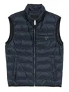 Prada Zip-up Padded Gilet In Blue