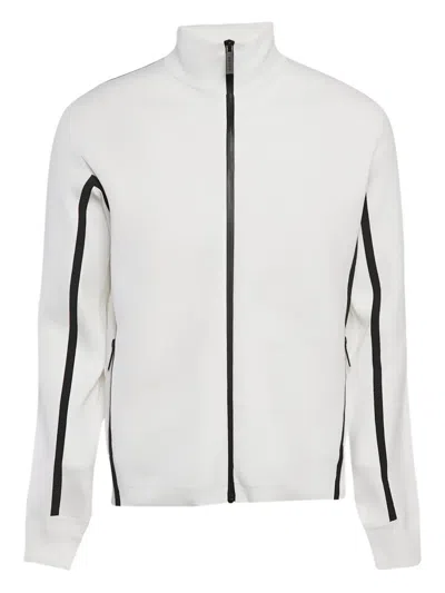 Pre-owned Prada Zip-up Panelled Sweatshirt