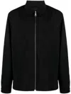 Prada Zip-up Blouson Jacket In Black