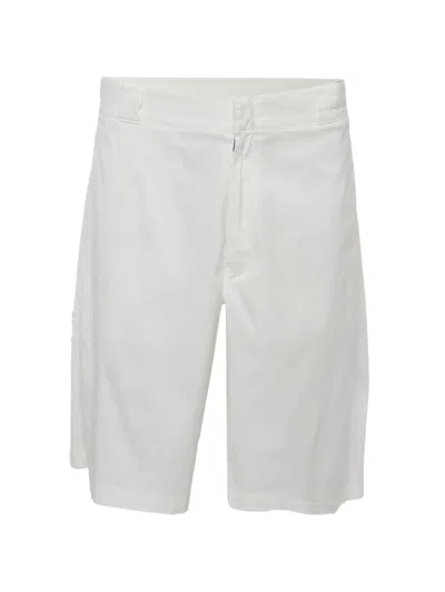 Pre-owned Prada Zip-fastening Bermuda Shorts In White