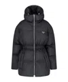 Prada Lightweight Re-nylon Trench Coat In Black