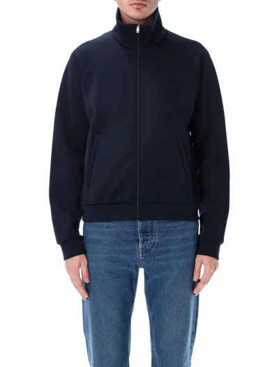 Prada Zipped Sweatshirt In Blue