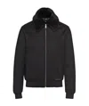 Prada Zipper Casual Jacket In Black