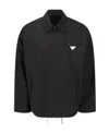 Prada Zipper Casual Jacket In Black