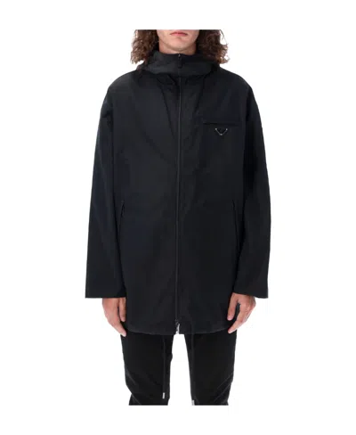 Prada Zipper Casual Jacket In Black