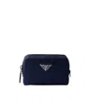 Prada Zipper Cosmetic Bag In Black
