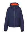 Prada Light Extreme-tex Hooded Jacket In Blue