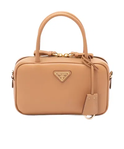 PRADA PRADA TRIANGLE-LOGO ZIPPED HANDBAG