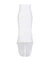 Prada High-low Hem Cut Midi Skirt In White