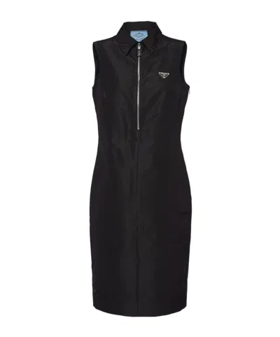 Prada Midi Dress In Black