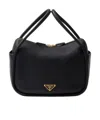 Prada Zippered Handbag In Black