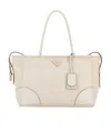 Prada Zippered Handbag In Neutral