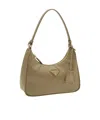 Prada Zippered Handbag In Gray