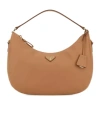 Prada Zippered Handbag In Brown