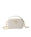 Prada Saffiano Leather Mini-pouch In White