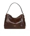 Prada Zippered Shoulder Bag In Brown